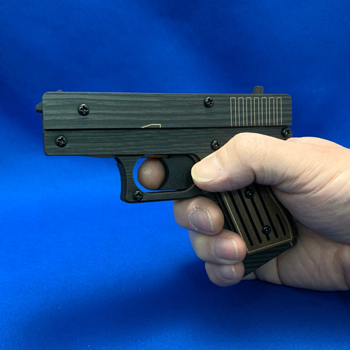 グロック26型連発式ゴム鉄砲(スタンド付き) おもちゃ・人形 GANGU