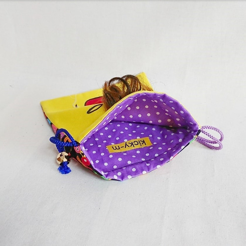 Ma様 巾着袋 ハンドメイド ハンドメイド) 丸い巾着袋の作り方。handmade bag.cach may tui