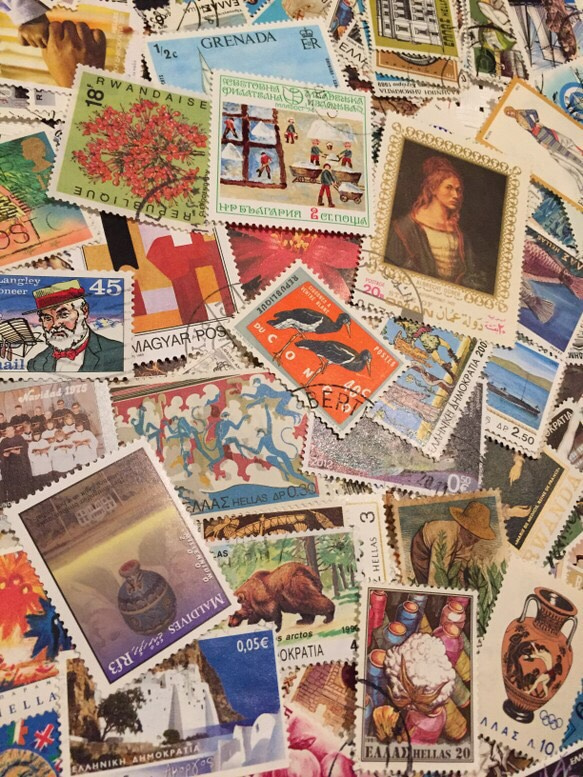 世界の使用済切手 超お得な500枚セット！　デコパージュ・コラージュ・レジンA 3枚目の画像