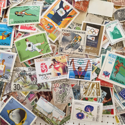 オリンピック記念あり♩世界の使用済切手 超お得な500枚セット！　デコパージュ・コラージュ・レジン 3枚目の画像