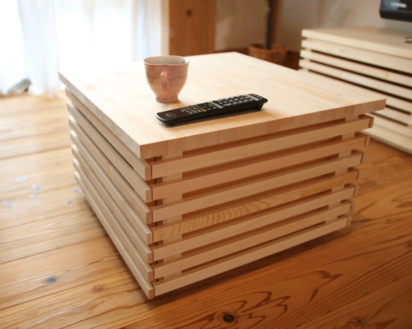 格子のコーヒーテーブル 4枚目の画像