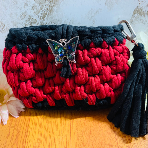 ズパゲッティポーチ Tシャツヤーンポーチ スマートキーケース iQOS  