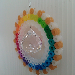 【雨と太陽の交わる円環型】色相環風サンキャッチャー【虹の母】 2枚目の画像