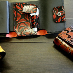 コンパクト財布art-mini 　キーケース付き　レッドローズ 6枚目の画像
