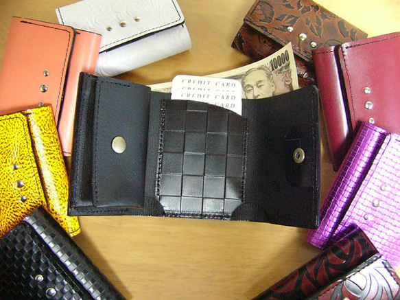 極小財布art-mini　ブラックロック 2枚目の画像