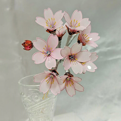 桜の簪　～桜色～　　　ディップアート 2枚目の画像