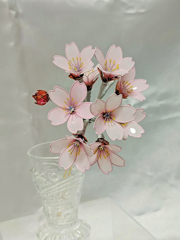 桜の簪　～桜色～　　　ディップアート 2枚目の画像