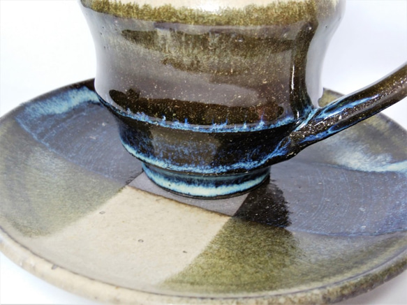 青いモダンなコーヒーカップ 5枚目の画像