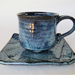 青色が綺麗なコーヒーカップ 3枚目の画像