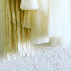 再販二種の白い羊毛hanging 6枚目の画像