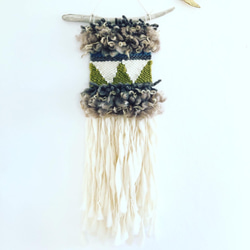 モロッコ風柄織hanging オリーブ 3枚目の画像
