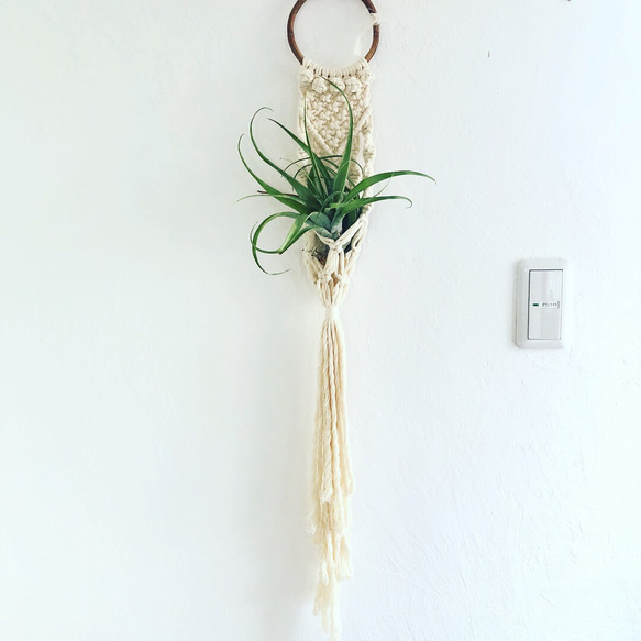 macramé  pocket  hanging  Ⅱ 2枚目の画像