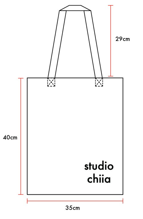 Studio Chiia design *全棉帆布包/印花托特包/肩背包 第3張的照片