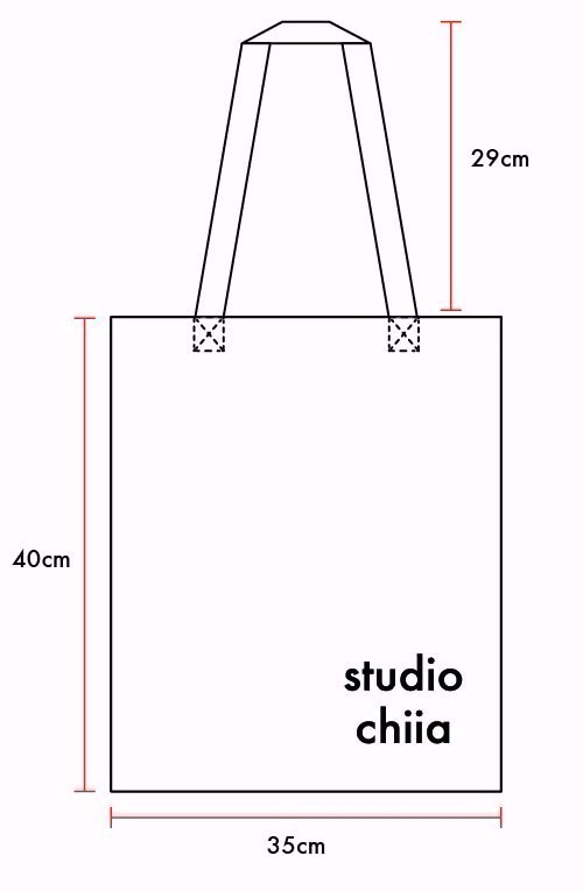 Studio Chiia design *全棉帆布包/印花托特包/肩背包 第4張的照片