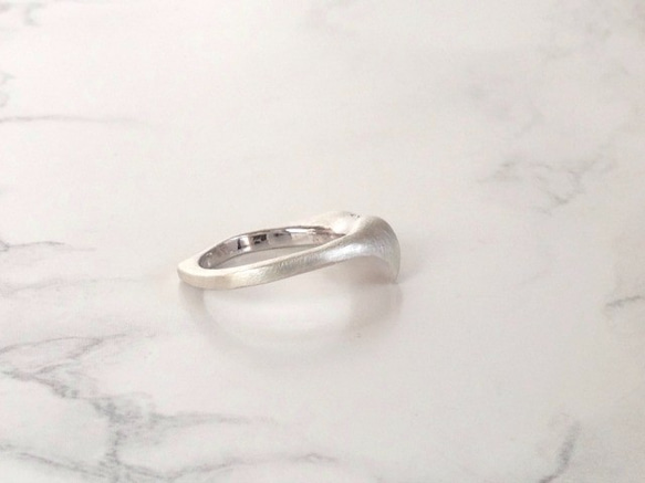 flower shower ring （silver） 2枚目の画像