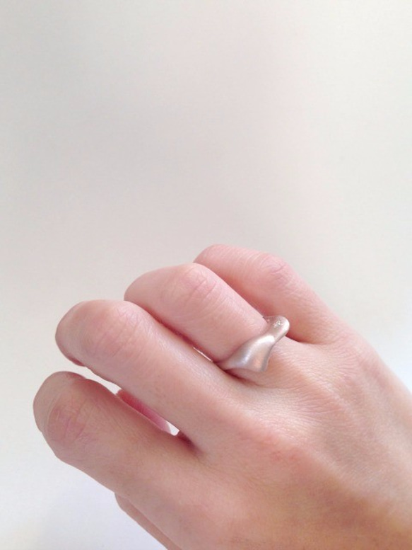 flower shower ring （silver） 8枚目の画像