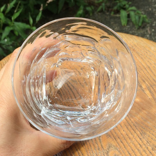 [新品]ガラス製夏三つ足香炉　TSUGE GLASS最終値下げ価格 希少未使用品]ガラス製夏三つ足香炉 TSUGE GLASS 工芸品