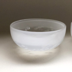 吹きガラスのボウル　snow bowl　mini 5枚目の画像