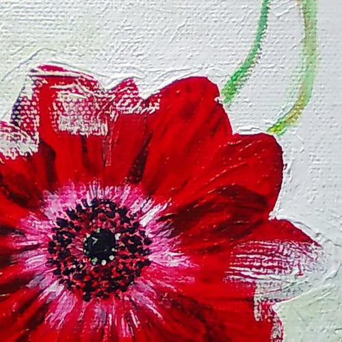 アネモネ 絵画 rika 通販 5179442｜Creema(クリーマ)