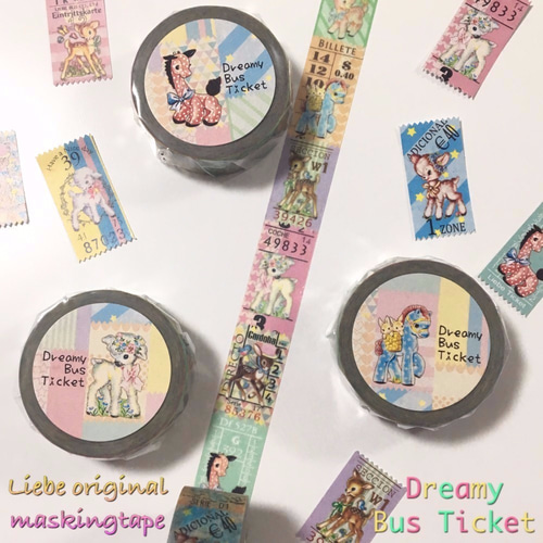Liebeオリジナルマスキングテープ「Dreamy Bus Ticket