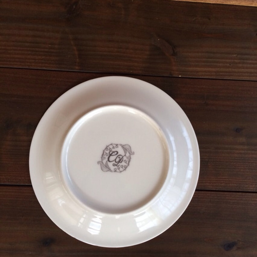 お花とリボンのキラキラデザートプレート（ホワイト） 大皿 ショコラ