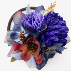 野原の花束の髪飾り　オータムパープル 2枚目の画像