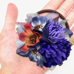 野原の花束の髪飾り　オータムパープル 5枚目の画像