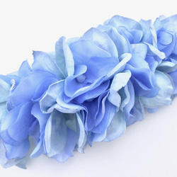 紫陽花のバレッタ　ライトブルー 6枚目の画像