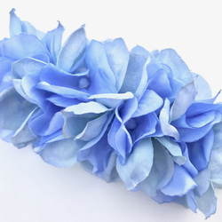 紫陽花のバレッタ　ライトブルー 3枚目の画像