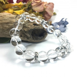 水晶 パワーストーン ブレスレット 天然石ブレス 10mm (ロンデル