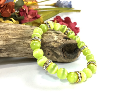 T*K様 agete ゴールドグリーンストーンブレスレット T*K様 agete ゴールドグリーンストーンブレスレット