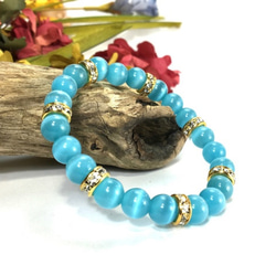 SALE/セール】キャッツアイ（ホワイト） パワーブレス ストーン