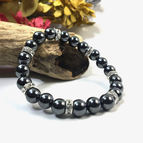 パワーストーン ブレスレット ヘマタイト 天然石ブレスレット