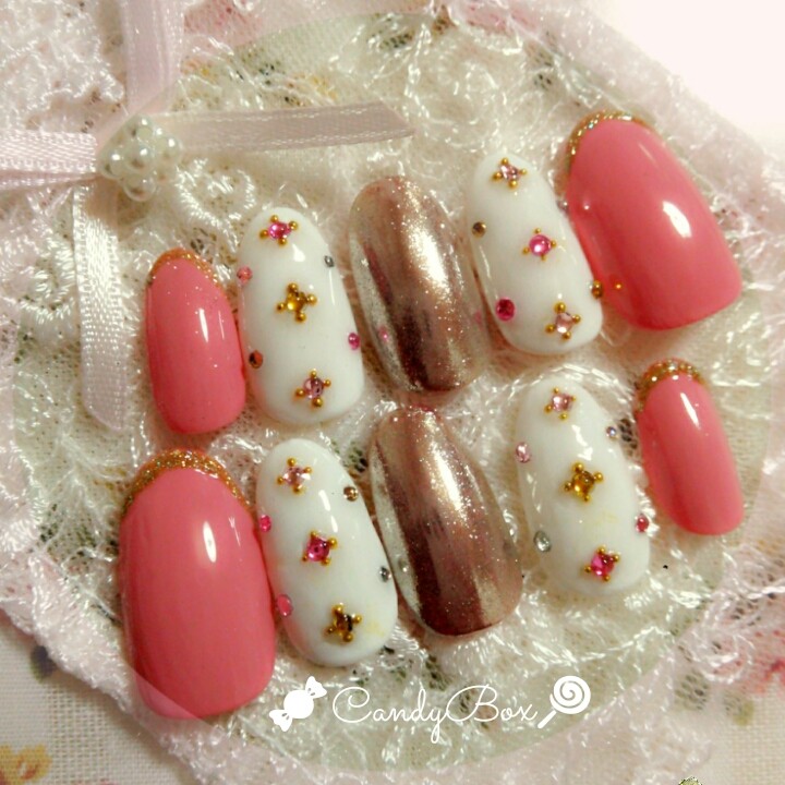 ネイルチップオーダー フットネイルチップ クロム ミラーネイル クロムパーツ サイズオーダー】組み合わせ選べる フットネイルチップ モード