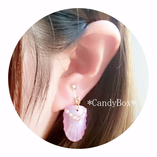 人魚姫の鱗アクセサリー～ジュエリーシリーズ～イヤリング イヤリング