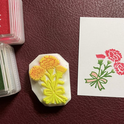 消しゴムはんこNo.48  花束 0_6ef391bb50a3843b47d163fc0e96