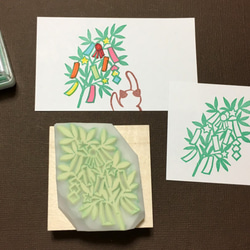 多肉植物『オウレイ』の消しゴムはんこ（持ち手つき） はんこ
