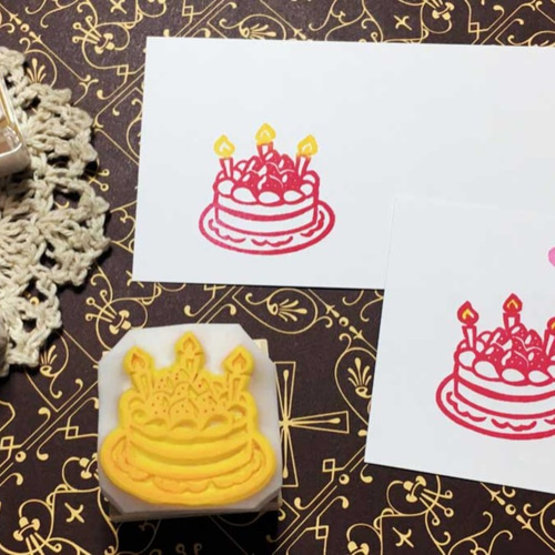 消しゴムはんこNo.138  カップケーキ 641c227df4b42de60eeaf9c946648e