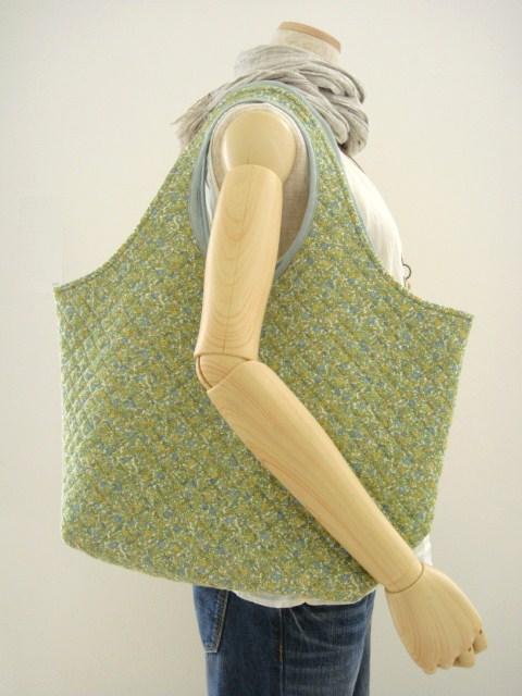 ハンドメイド、トートバック、ヴィンテージ、ラウンド、big丸い