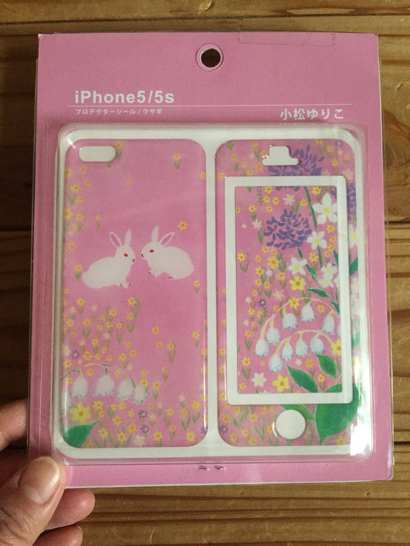 SALE！ iphon5/5sシールプロテクター  うさぎ 1枚目の画像