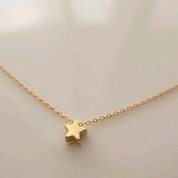 14kgf little star necklace 1枚目の画像