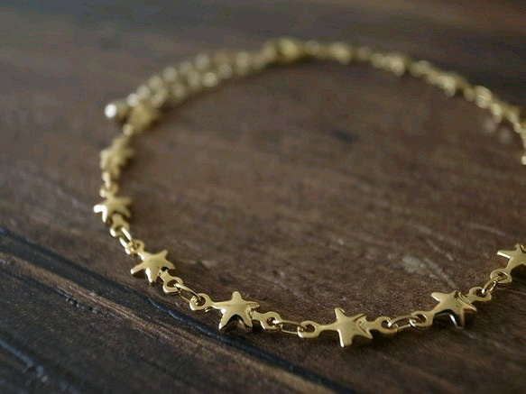 【made in france】 star chain bracelet 2枚目の画像