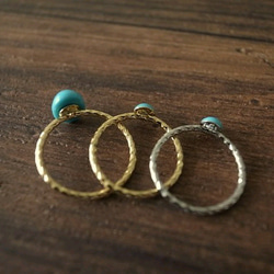 swarovski turquoise pinky ring A 2枚目の画像