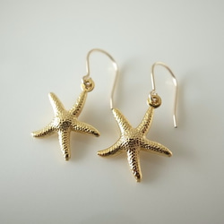 14kgf starfish hook pierces 2枚目の画像