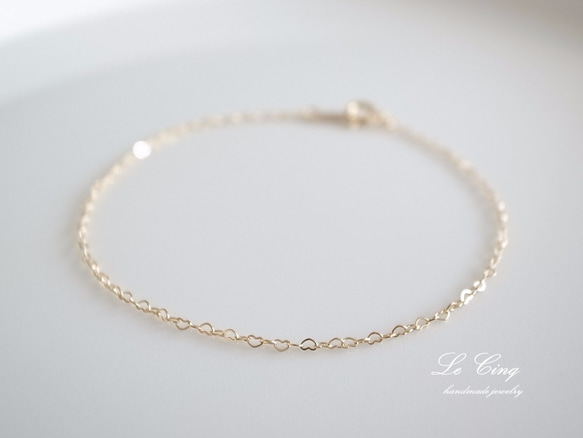 petite heart bracelet & anklet 1枚目の画像