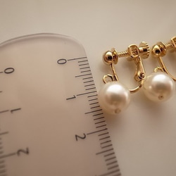 pearl earrings 2枚目の画像