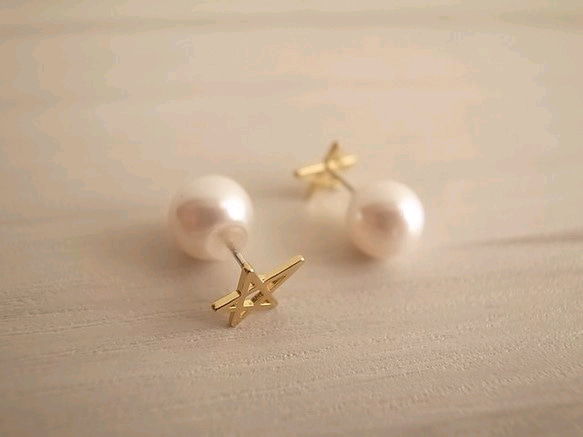 【BOX別売】3way star × pearl pierces 2枚目の画像