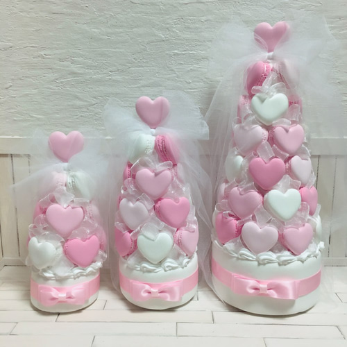ハート♡マカロンタワーLLサイズ その他オーダーメイド Lewisia ハート♡マカロンタワーLLサイズ その他オーダーメイド Lewisia