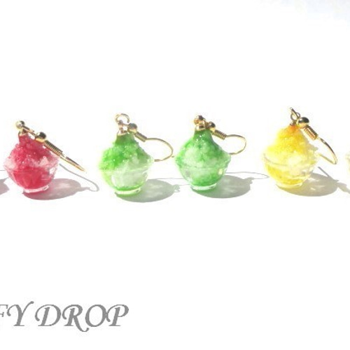 かき氷のピアス/イヤリング/ノンホール ピアス（フック・チェーン