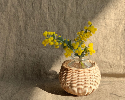 籐の花たち: 新装版 ラタンアートフラワー (趣味のぎゃらりい) 楽天市場】フラワーベース ラタン 籐 花瓶 花びん 花器 壺型 約